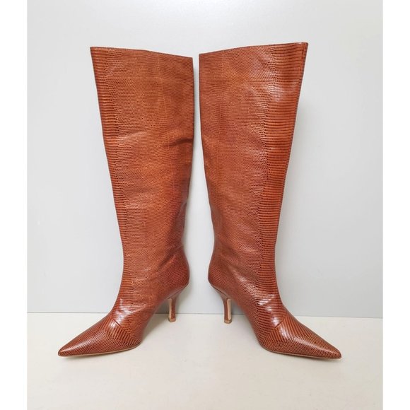 Loeffler Randall Whitney Tall Boots in Toffee Womens Size 5 - Picture 2 of 4